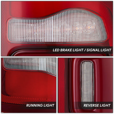 Factory Style Right Side Taillight Assembly<br>19-24 Ram 1500