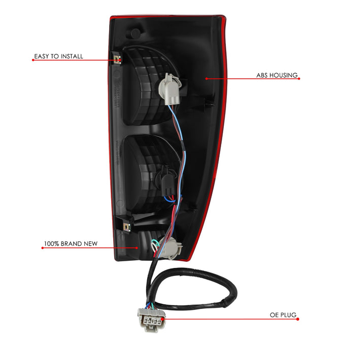 Factory Style Left Side Taillight Assembly<br>02-06 Chevy Avalanche 1500 2500