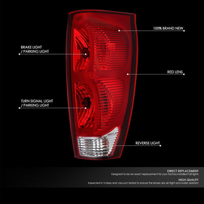 Factory Style Right Side Taillight Assembly<br>02-06 Chevy Avalanche 1500 2500