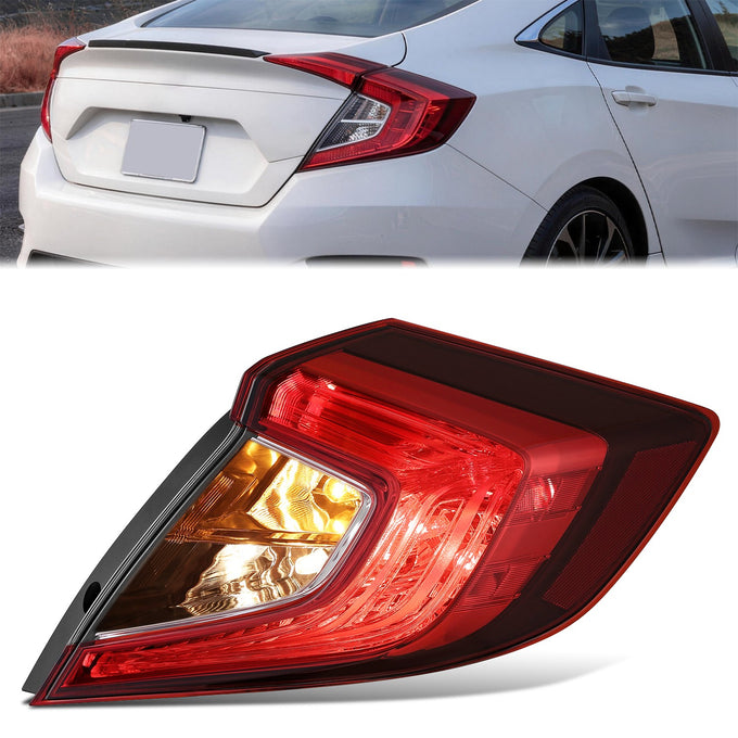 Factory Style Right Side Taillight Assembly<br>16-21 Honda Civic Sedan