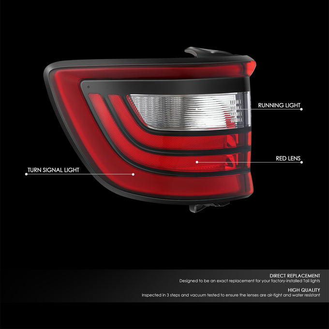 Factory Style Left Side Taillight Assembly<br>14-22 Dodge Durango