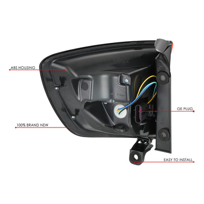 Factory Style Right Side Taillight Assembly<br>14-22 Dodge Durango