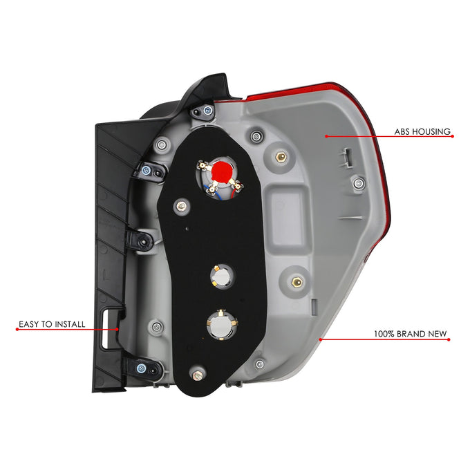 Factory Style Left Side Taillight Assembly<br>10-13 Toyota 4Runner