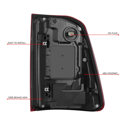 Factory Style Left Side Taillight Assembly<br>19-24 Ram 1500