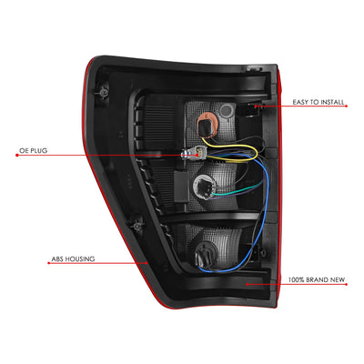 Factory Style Right Side Taillight Assembly<br>21-23 Ford F-150