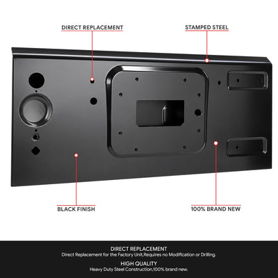Factory Style Tailgate Shell<br>07-17 Jeep Wrangler, 2018 Wrangler JK