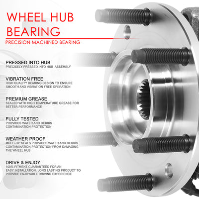 Rear Wheel Hub & Bearing Assembly<br>14-16 Chevy Impala Limited, 97-08 Pontiac Grand Prix
