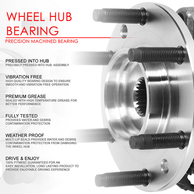 Rear Wheel Hub & Bearing Assembly<br>14-16 Chevy Impala Limited, 97-08 Pontiac Grand Prix