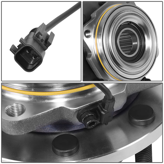 Front Wheel Hub & Bearing Assembly w/ABS Sensor<br>11-16 Ford F-250, F-350 Super Duty