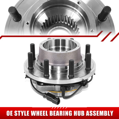 Front Wheel Hub & Bearing Assembly w/ABS Sensor<br>11-16 Ford F-250, F-350 Super Duty