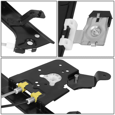 Power Rear Left Window Regulator w/o Motor <BR> 01-07 Chevy/GMC Silverado Sierra 1500 2500 3500