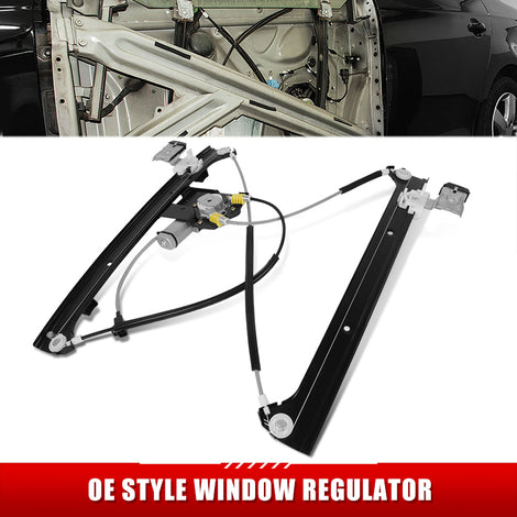 Power Front Left Window Regulator w/ Motor <BR> 02-09 Chevy Trailblazer, GMC Envoy, 05-09 Saab 9-7Xl