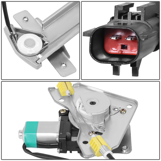 Power Rear Left Window Regulator W/Motor <br> 00-04 Dodge Dakota, 98-03 Durango Crew Cab