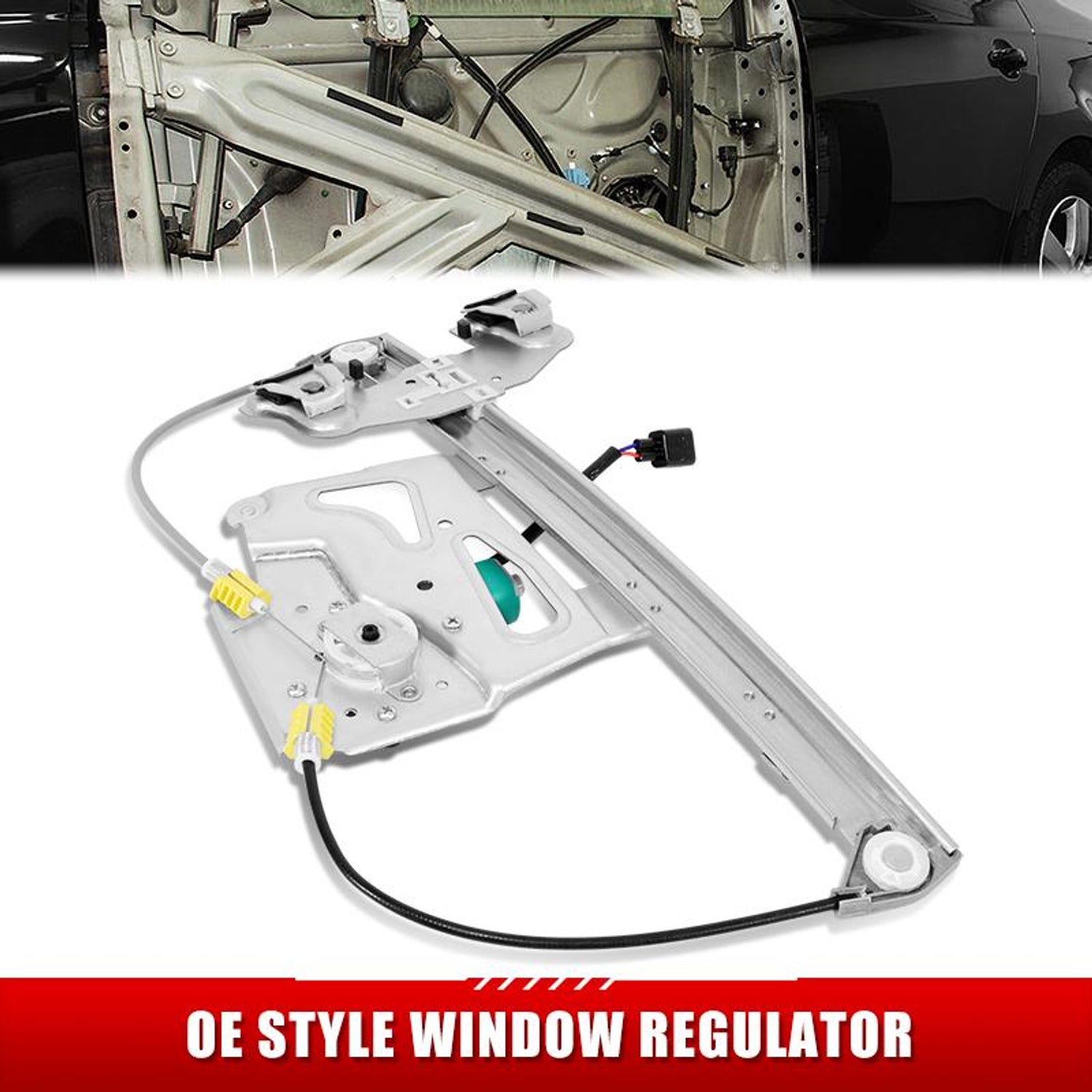 Power Front Left Window Regulator W/Motor <br> 00-01 Cadillac Deville