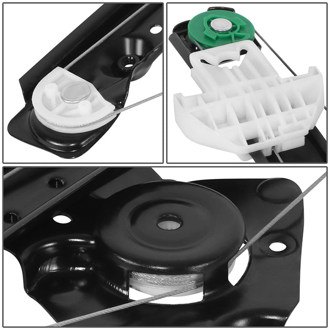 Power Rear Right Window Regulator w/o Motor <br> 00-07 Ford Focus