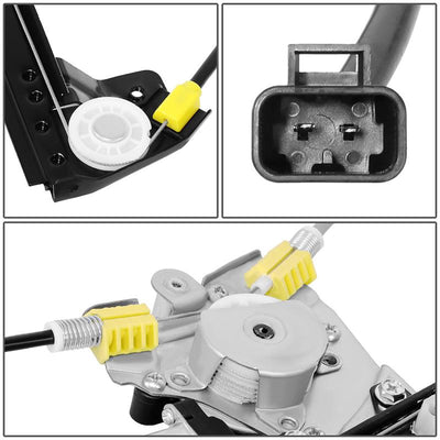 Power Rear Right Window Regulator W/Motor <br> 07-14 Chevy/GMC Silverado Sierra 1500 2500 3500 Crew Cab