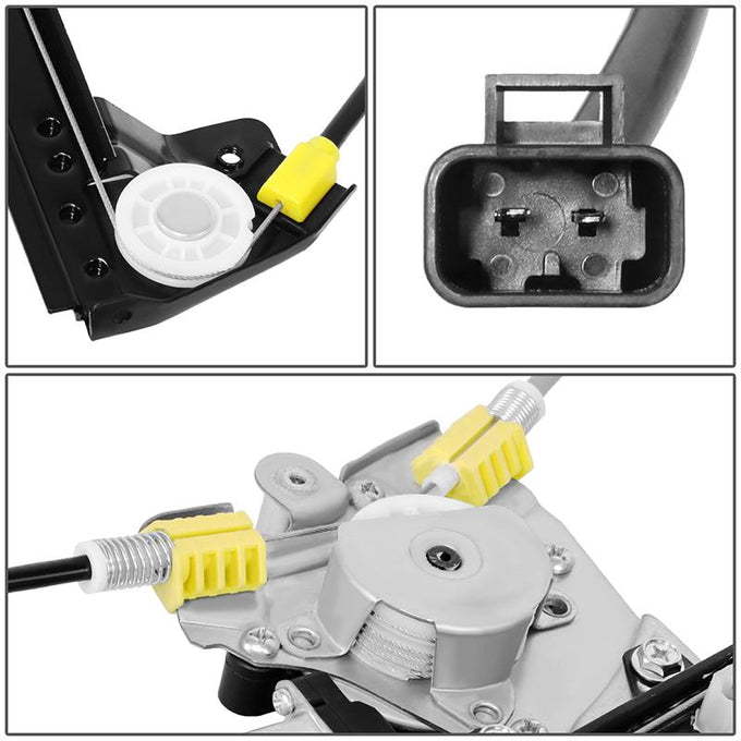 Power Rear Right Window Regulator W/Motor <br> 07-14 Chevy/GMC Silverado Sierra 1500 2500 3500 Crew Cab
