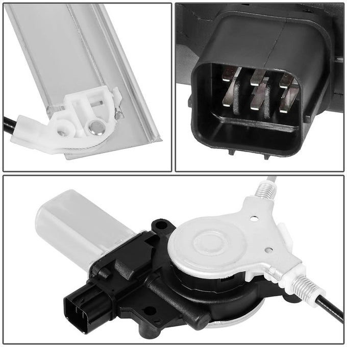 Power Front Left Window Regulator W/Motor <br> 03-07 Honda Accord Sedan