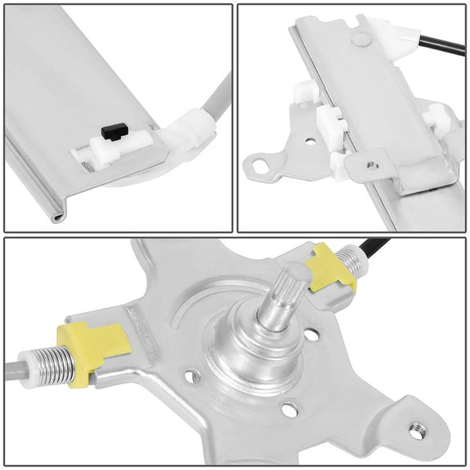 Power Front Left Window Regulator W/Motor <br> 91-94 Nissan Sentra, 91-17 Tsuru 4Dr