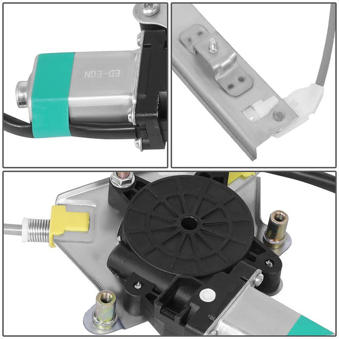 Power Front Left Window Regulator W/Motor <br> 96-97 Geo Tracker, 91-98 Suzuki SidekicK 4Dr