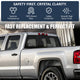 Tinted Rear Back Stationary Window Tempered Glass<br>14-19 Chevy Silverado GMC Sierra 1500 2500 3500 HD