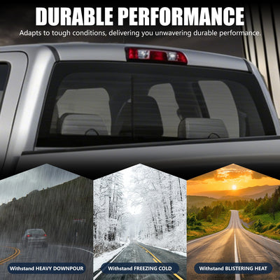 Tinted Rear Back Stationary Window Tempered Glass<br>14-19 Chevy Silverado GMC Sierra 1500 2500 3500 HD
