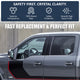 Front Driver Left Door Window Tempered Glass<br>15-25 Ford F-150, 17-22 F-250 F-350 F-450 Super Duty