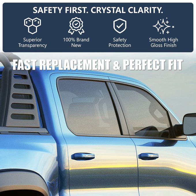 Front Passenger Right Door Window Tempered Glass<br>19-26 Ram 1500