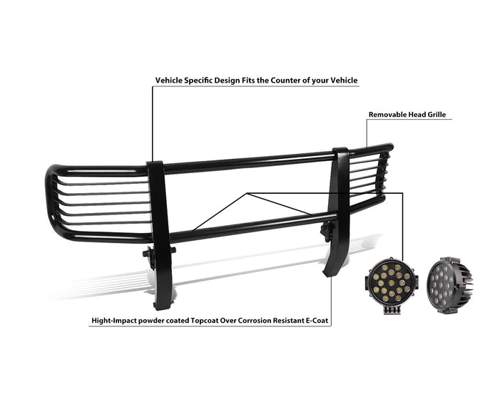 Grille Guard Kit <br>03-10 Mercedes-Benz G55 AMG, 99-10 G500