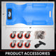 Portable Rolling Car Creeper with Headrest <br> Dimensions (in.): 36 x 17 x 4.25