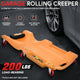 Portable Rolling Car Creeper with Headrest <br> Dimensions (in.): 36 x 17 x 4.25