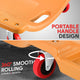 Portable Rolling Car Creeper with Headrest <br> Dimensions (in.): 36 x 17 x 4.25