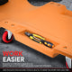 Portable Rolling Car Creeper with Headrest <br> Dimensions (in.): 36 x 17 x 4.25