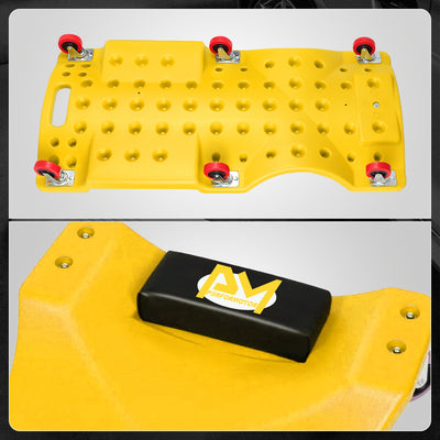 Portable Rolling Car Creeper with Headrest <br> Dimensions (in.): 36 x 17 x 4.25
