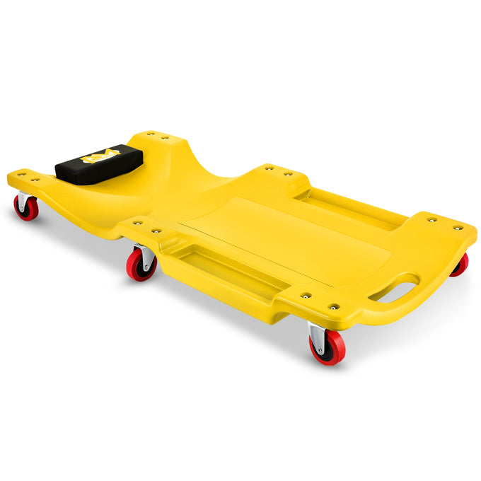 Portable Rolling Car Creeper with Headrest <br> Dimensions (in.): 36 x 17 x 4.25