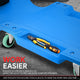 Portable Rolling Plastic Creeper W/Headrest <br> Dimension: 40 in. L X 17 in. W