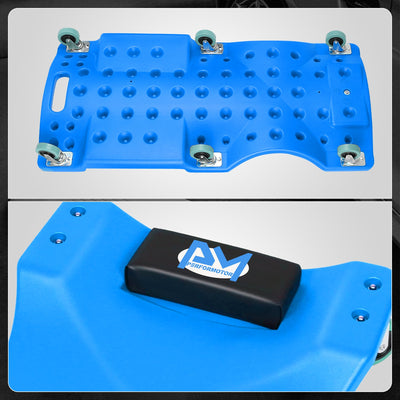 Portable Rolling Plastic Creeper W/Headrest <br> Dimension: 40 in. L X 17 in. W