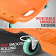 Portable Rolling Plastic Creeper W/Headrest <br> Dimension: 40 in. L X 17 in. W