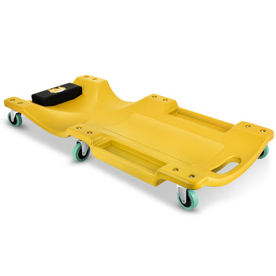 Portable Rolling Plastic Creeper W/Headrest <br> Dimension: 40 in. L X 17 in. W