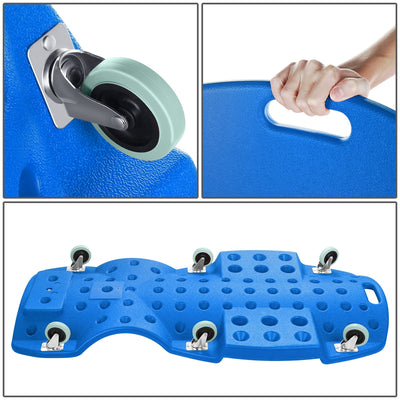 Portable Rolling Car Creeper w/Headrest <br> Oversall Dimension: 48 in. L X 23.6 W