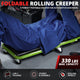 36in. 2-in-1 Folding Rolling Car Creeper <br> Dimension (in.): 36 L X 17.32 W X 4.72 H