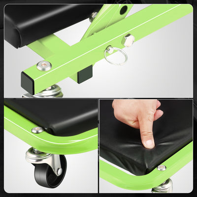 36in. 2-in-1 Folding Rolling Car Creeper <br> Dimension (in.): 36 L X 17.32 W X 4.72 H