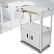 Adjustable Rolling Storage Cart w/Cabinet & Power <br> Dimension (in.): 30.8 L X 18 W X 42 H