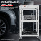 3-Tier Adjustable Rolling Steel AV Cart w/Power <br> DImension: 25 in. L X 18 in. W X 42 in. H