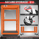 3-Tier Adjustable Rolling Steel AV Cart w/Power <br> DImension: 25 in. L X 18 in. W X 42 in. H