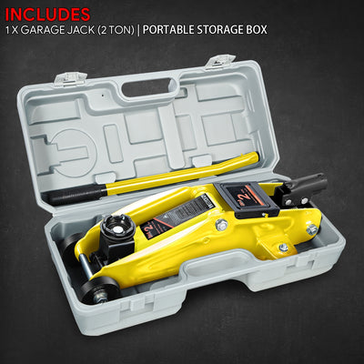 2 Ton Hydraulic Trolley Floor Jack <br> Lifting Range From 5.1 in. to 13 in.