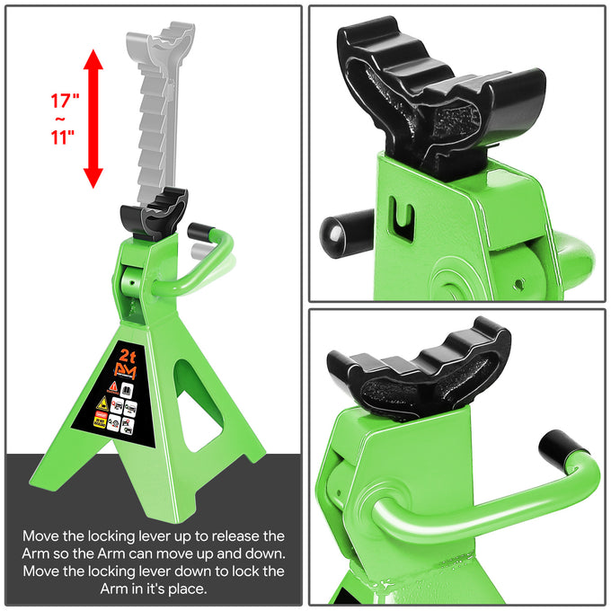2 Ton Hydraulic Trolley Floor Jack <br> Adjustable Height (in.): 11 to 17