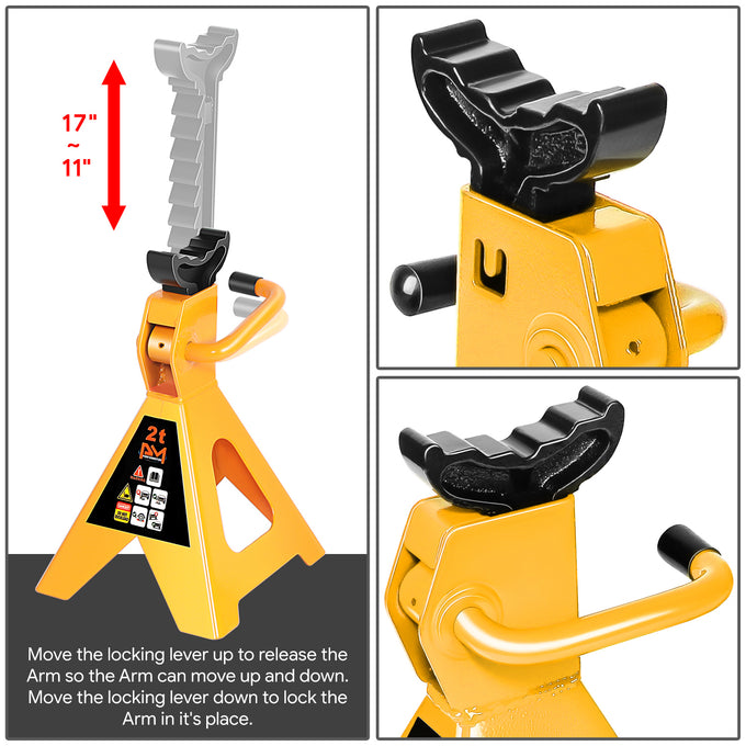 2 Ton Hydraulic Trolley Floor Jack <br> Adjustable Height (in.): 11 to 17