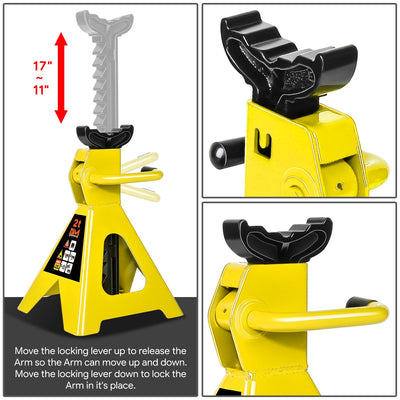 2 Ton Hydraulic Trolley Floor Jack <br> Adjustable Height (in.): 11 to 17