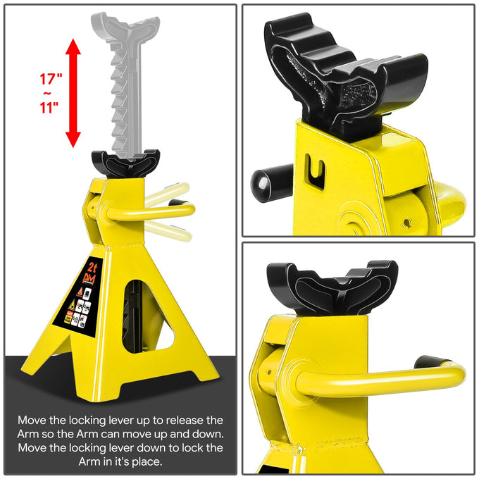2 Ton Hydraulic Trolley Floor Jack <br> Adjustable Height (in.): 11 to 17